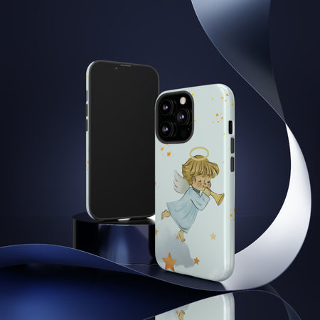 Magical Angel iPhone 15/14/13/12/11/10 X/8, Samsung Galaxy S10/S20/S21/S22, Samsung S20 FE/S21 FE, Google Pixel 5/6 Tough Phone Cases