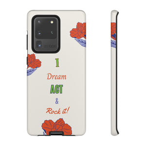 Motivation Phone Case for iPhone 15/14/13/12/11/10 X/8, Samsung Galaxy S10/S20/S21/S22, Samsung S20 FE/S21 FE, Google Pixel 5/6 Tough Phone Covers