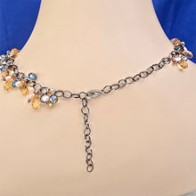 Load image into Gallery viewer, Handmade Pearl & Citrine Crystal Beaded Necklace – 21" Adjustable