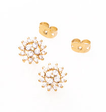 Load image into Gallery viewer, White Flower Earrings: Capturing Beauty, Love, and Commitment