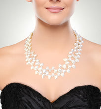 Load image into Gallery viewer, Freshwater Pearl Necklace – 2-Strand Twisted or Layered Statement, 20"