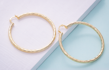 Load image into Gallery viewer, Big Gold Hoop Earrings, 59mm