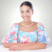 Load image into Gallery viewer, High Quality Pearl Necklace – 8mm, 18 inches Hand-Knotted with Stainless Steel Fish Hook Clasp