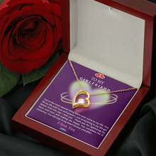 Load image into Gallery viewer, Forever Love Heart Pendant Necklace for Girlfriend – Personalized Gift Message Card