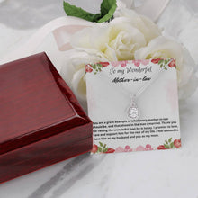 Load image into Gallery viewer, Birthday Gift for Mother-in-Law, Hypoallergenic Stainless Steel Box Chain Necklace for Mother's Day Gift - Personalized Message Card