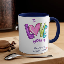Load image into Gallery viewer, One of a Kind Rocks my World Personalized Mug, 11oz