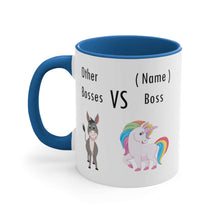 Load image into Gallery viewer, Funny Boss Unicorn Accent Coffee Mug, Best Boss 11oz Mug Gift