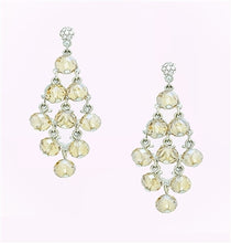 Load image into Gallery viewer, Topaz Crystal Chandelier Earrings