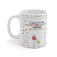 Load image into Gallery viewer, Super Single Mother from Daughter Mug Personalized Gift, Wrap Around Design Custom 11oz Mug