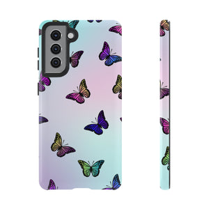 Colorful Butterfly iPhone 15/14/13/12/11/10 X/8, Samsung Galaxy S10/S20/S21/S22, Samsung S20 FE/S21 FE, Google Pixel 5/6 Tough Phone Cases