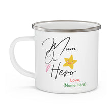 Load image into Gallery viewer, Super Mom Enamel Camping Mug, 12oz