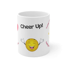 Load image into Gallery viewer, I am Grateful Mug, Cheer Up Motivational Gift, Spiritual Gift, 3 Sided Design 11oz Mug
