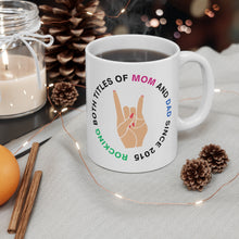 Load image into Gallery viewer, Rocking Single Dad Personalized Mug, Gift for Father, 2 Sided Custom 11oz Mug