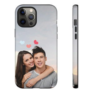 Personalized Photographic Portrait iPhone 15/14/13/12/11/10 X/8, Samsung Galaxy S10/S20/S21/S22, Samsung S20 FE/S21 FE, Google Pixel 5/6 Tough Phone Cases