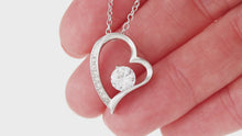 Load and play video in Gallery viewer, Heart Pendant Necklace for Wife in Gift Message Box
