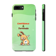 Load image into Gallery viewer, Dabbing Bunny Personalized Tough Cover for iPhone 14/13/12/11/10 X/8/7 and iPhone SE Phone Cases
