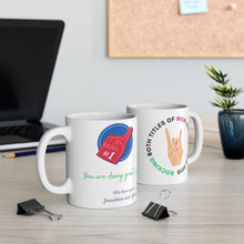 Load image into Gallery viewer, Rocking Single Dad Personalized Mug, Gift for Father, 2 Sided Custom 11oz Mug