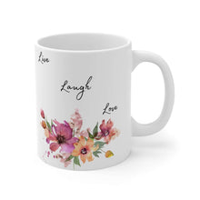 Load image into Gallery viewer, Live Laugh Love Spiritual Mug Gift, 2 Sided Custom 11oz Mug