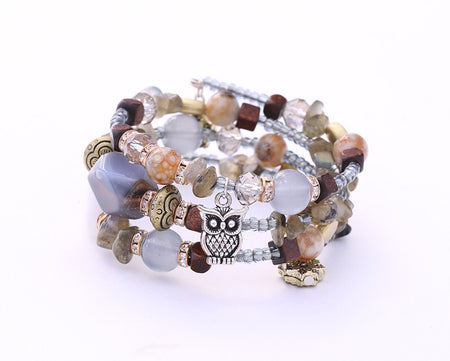Magical Owl Adjustable Bracelet Wrap