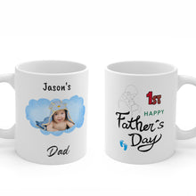 Load image into Gallery viewer, Personalized Baby's Photo Personalized Mug for First Time Dad, Gift for Father, Father’s Day Mug