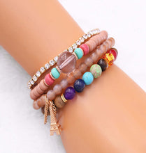 Load image into Gallery viewer, Faithful Hansa Elastic Beaded Bracelet