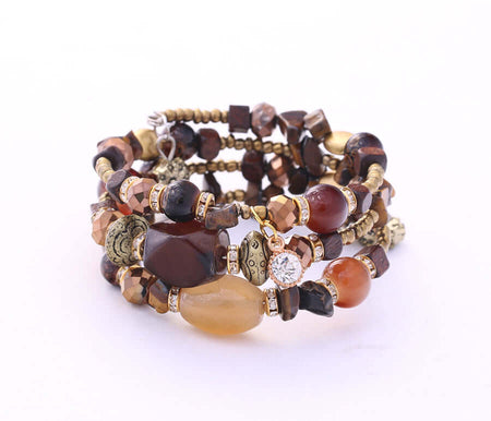 Golden Mocha Adjustable Bracelet Wrap