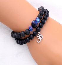 Load image into Gallery viewer, Om Spiritual Chakra Diffuser Bead Bracelet