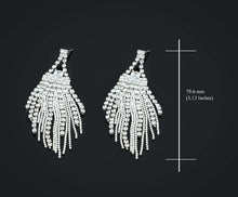 Load image into Gallery viewer, Fringe Chandelier Drop Earrings