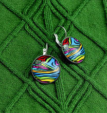 Load image into Gallery viewer, Multicolor Leverback Earrings, 32mm