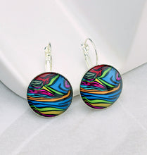 Load image into Gallery viewer, Multicolor Leverback Earrings, 32mm
