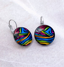 Load image into Gallery viewer, Multicolor Leverback Earrings, 32mm