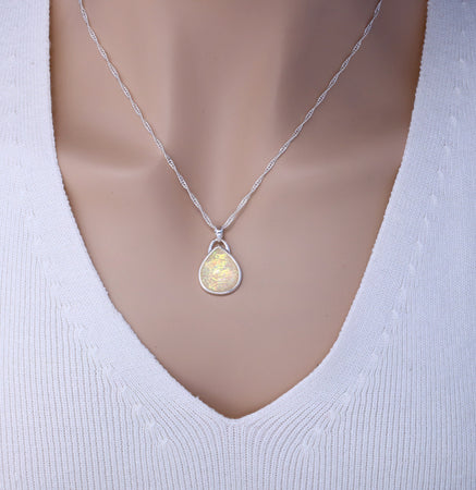 Opal Pendant Necklace