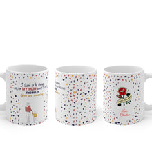 Load image into Gallery viewer, Super Single Mother from Daughter Mug Personalized Gift, Wrap Around Design Custom 11oz Mug