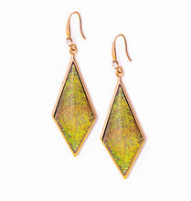 Load image into Gallery viewer, Fire Opal Gold Plated French Hook Dangle Earrings