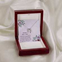 Load image into Gallery viewer, Lucky Horseshoe Necklace Gift for Stepmom - Personalized Message Card