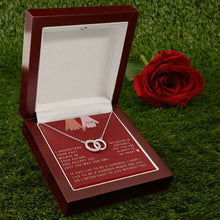 Load image into Gallery viewer, Perfect Pair Necklace for Girlfriend, Stainless Steel Intertwined Jewelry for Wife - Personalized Gift Message Card