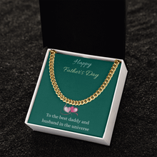 Load image into Gallery viewer, Cuban Link Gold Stainless Steel Chain Necklace Father&#39;s Day Gift for Husband
