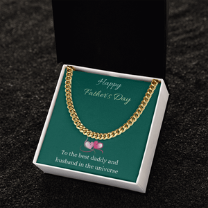 Cuban Link Gold Stainless Steel Chain Necklace Father's Day Gift for Husband