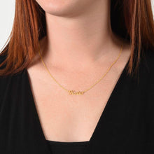 Load image into Gallery viewer, Stainless Steel Initial Necklace, Custom Name Jewelry