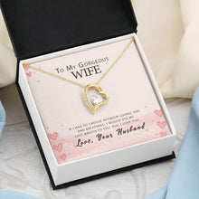 Load image into Gallery viewer, Heart Pendant Necklace for Wife in Gift Message Box
