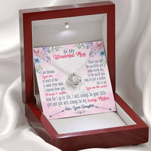 Load image into Gallery viewer, Eternal Love Knot White Gold Necklace - Jewelry Gift for Mother - Personalized Message Card