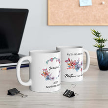 Load image into Gallery viewer, Awesome Mother-in-law Personalized Flower Mug for Mother's Day Gift, 11oz