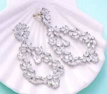 Load image into Gallery viewer, Glamorous Bridal Crystal Statement Earrings