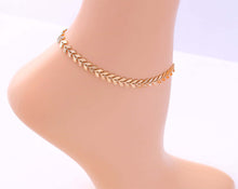 Load image into Gallery viewer, Gold Angel Charm Stacking Bracelet, 7 1/2 inches Chain