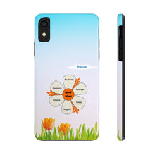 Load image into Gallery viewer, Good Vibes Flower Custom Text Tough Cover for iPhone 14/13/12/11/10 X/8/7 and iPhone SE Phone Cases
