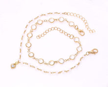 Load image into Gallery viewer, Gold Charm Bracelet, 7 1/2 inches