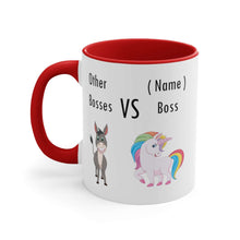 Load image into Gallery viewer, Funny Boss Unicorn Accent Coffee Mug, Best Boss 11oz Mug Gift