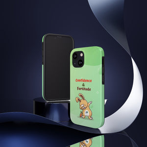 Dabbing Bunny Personalized Tough Cover for iPhone 14/13/12/11/10 X/8/7 and iPhone SE Phone Cases