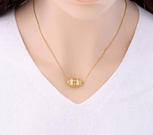 Load image into Gallery viewer, Gold Barrel Necklace