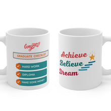 Load image into Gallery viewer, Personalized Graduation Mug Gift for Her, Grad Gift for Him, Funny Message Graduate Gifts